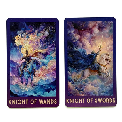 Celestial Tarot Deck, 78 English Tarot Cards with Guidebook, Beginner To Experienced, Wisdom of Traditional Tarot, 12x7cm