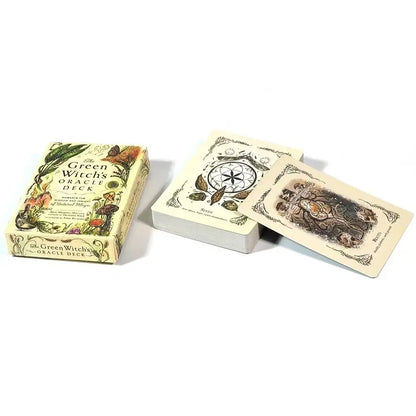 The Green Witch's Oracle Tarot Deck Embrace the Wisdom and Insight of Natural Magic Green Witch Witchcraft Series Party Toy Game