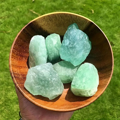 0.11/0.22/0.44lb Natural Green Fluorite Raw Stone Rough Crystal Mineral Specimen Reiki Positive Energy Home Room Decoration Gift