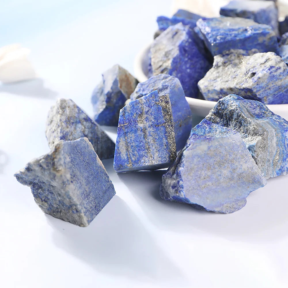 Natural stone sapphire raw stones fire free crystal aromatreatment diffused stone blue ore raw material home decoration