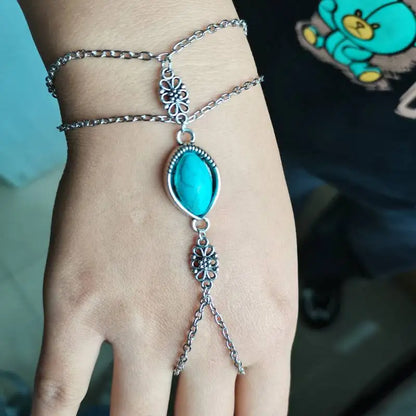 Moon Bracelet Triple Goddess Crescent Bracelet Ring  Pagan Wicca Witch Pentacle Bracelet