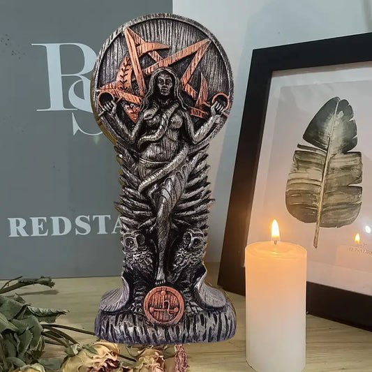 Pagan Altar Goddess Of Wisdom Sculpture Sumerian Witchcraft Female Woman Snake Witch Decor Home Decore Ornaments Goddess Statue
