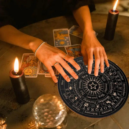 Star Pendulum Board Dowsing Divination Board Magics Meditation Decision Plate Metaphysical Message Board Witchs Altar Supplies