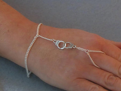 Moon Bracelet Triple Goddess Crescent Bracelet Ring  Pagan Wicca Witch Pentacle Bracelet