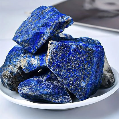 Natural stone sapphire raw stones fire free crystal aromatreatment diffused stone blue ore raw material home decoration