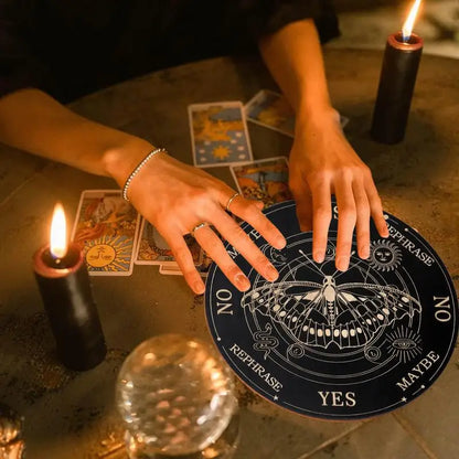 Star Pendulum Board Dowsing Divination Board Magics Meditation Decision Plate Metaphysical Message Board Witchs Altar Supplies