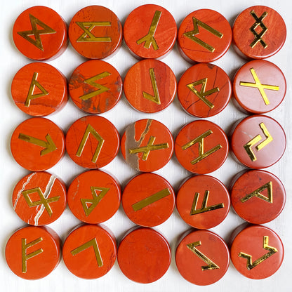 25pcs Natural Crystal Quartz Runes Signs Stone Witch Runic Alphabets Letters Sacred Symbol Energy Amulet Reiki Healing Chakra