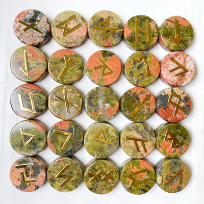25pcs Natural Crystal Quartz Runes Signs Stone Witch Runic Alphabets Letters Sacred Symbol Energy Amulet Reiki Healing Chakra