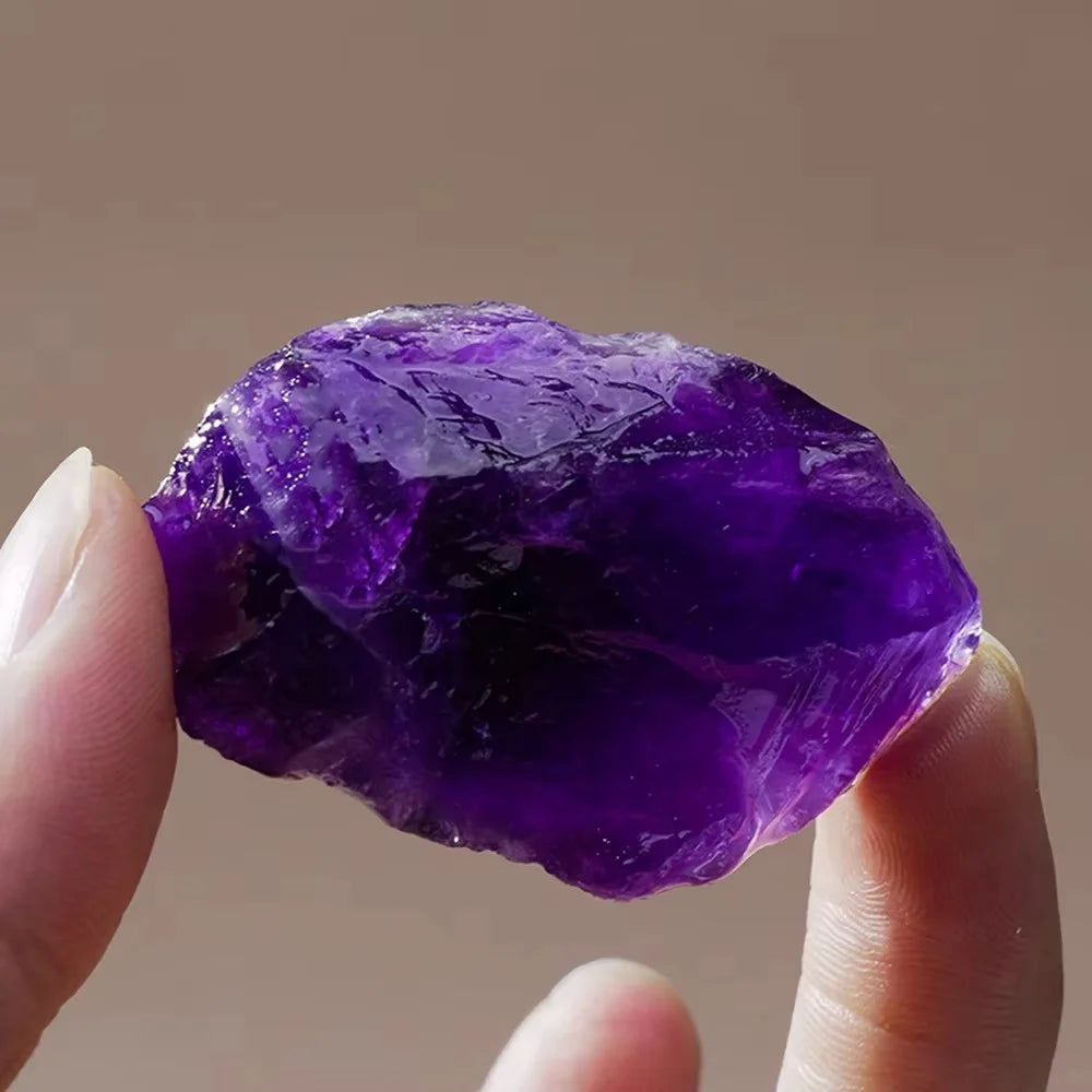 Natural Amethyst Raw Energy  Gemstone Healing Crystal Mineral Quartz Reiki Chakra style crystal gemstone Aromatherapy Stone