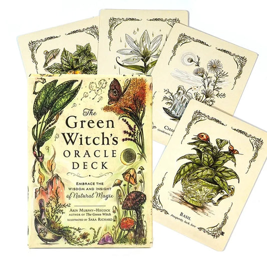 The Green Witch's Oracle Tarot Deck Embrace the Wisdom and Insight of Natural Magic Green Witch Witchcraft Series Party Toy Game