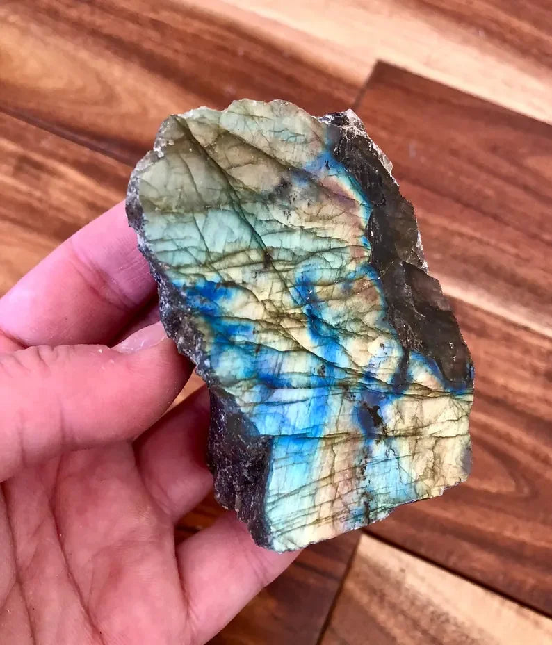 50g/100g/200g Blue Labradorite Slab,Raw stones labradorite jewelry diy,crystal Gift,Great Flash Polished Stone Slice Ideal Gift